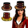 Vintage Circus Tasseled Magicians Top Hat Classical Headwear Stage Performances Costume Accessory