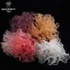 Stiefmütterchen Welle 3D Blumendeko Strauß Plissiertes Netz Gaze Wickel