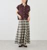 Rope Picnic Sheer Check Skirt for Women GDC16190 Chromine MT (01)