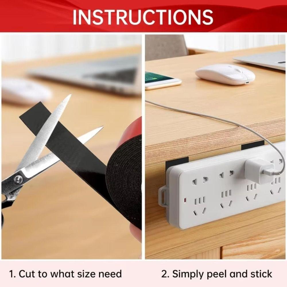 1 Rolls 10m Double Sided Tape High Viscosity Adhesive Tapes For DIY Power Strips Photo Frames Wall Stickers Car Fixing Pads Tool