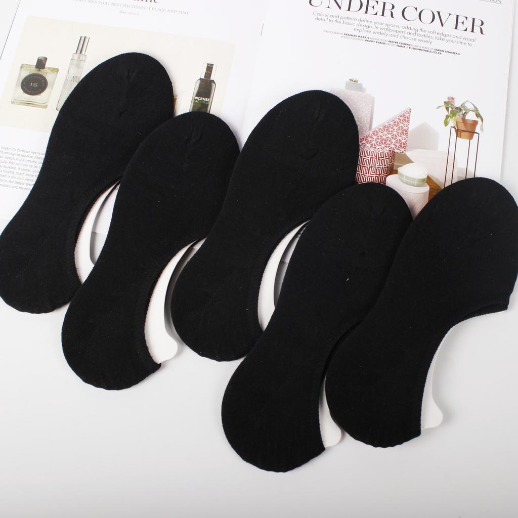 Solid Color Cotton Socks, Men'S Boat Socks, Invisible Socks, Breathable And Sweat-Absorbing, Light-Mouth Low-Top Casual Socks