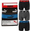 Puma Bokserki Męskie Black/Anthra Bawełna 3 Pak 