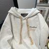 Korean Version Lazy Wind Dog Hooded Sweater Jacket Women's Retro Oversize Niche Does Not Collide