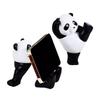 Panda Figurák Belső Térbe Univerzális Mobiltelefon Állvány Tartó Modern Műgyanta Szobor Szobor Otthoni Irodai Asztal Dekoráció