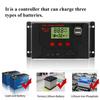 Solar Charge Controller 12V 24V Auto.PWM 10A 30A 60A for Solar Panel Battery Charging Street Light