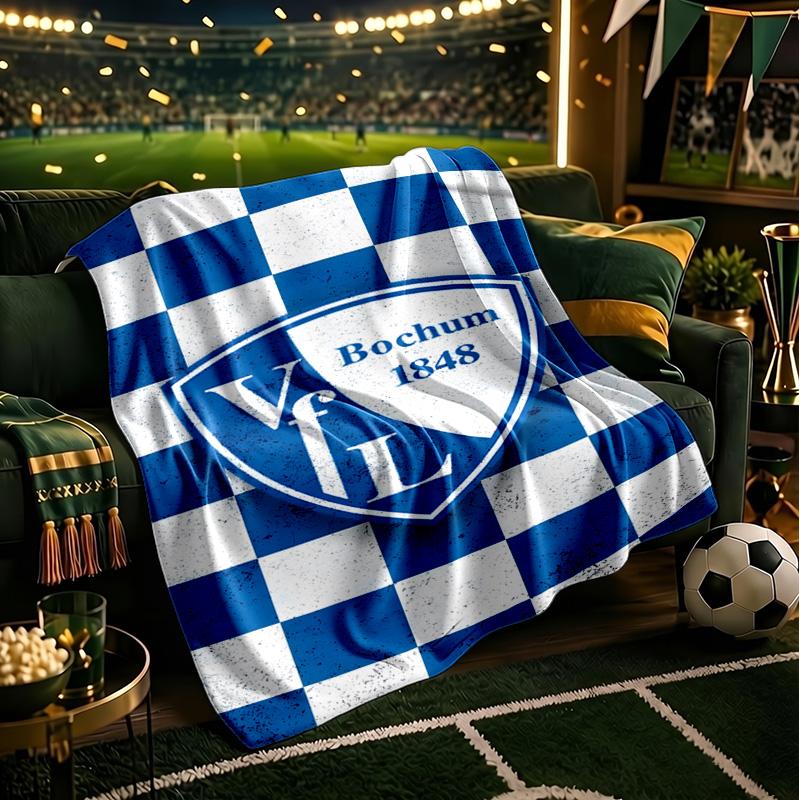 Football Bochum Blanket Lightweight Ideal Bedding Blanket Perfect for Travel, Camping, Living Rooms, Offices, Sofas, Fan Christmas gift