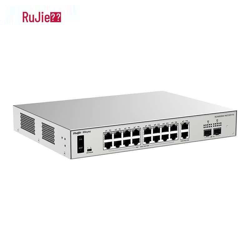 Ruijie 16-Port Gigabit PoE Managed Switch CN plug (adapter included)