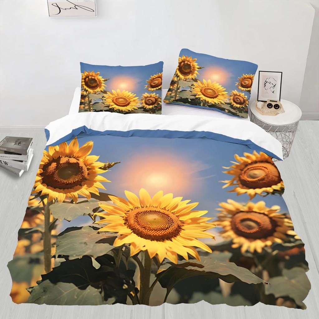 Sunset Duvet Covers For Kids Teens Queen King Size Quilt Covers Lightweight Down Room Decor 2 Pillowcase 1 Duvet Cover No Quilt
