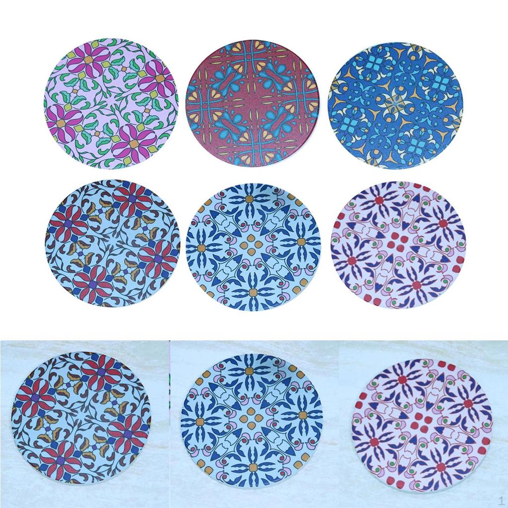 Saugfähige Mandala-Untersetzer, rund, für Holztisch, Geburtstagsgeschenke, Wohnungdekoration