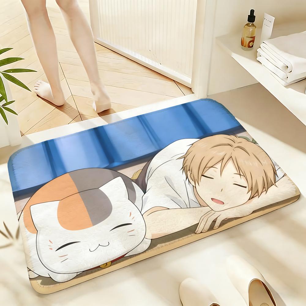 Soft Absorbent Non-Slip Rug Anime Natsume's Book of Friends Floor Mat Home Decor Doormat Bedroom Floor Mat Shower Carpet