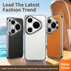 Fashionable Ribbed Leather Phone Case For Huawei Pura 90 Pro Max 90 Pro 80 Ultra 70 Pro Plated Frame Built-in Magnetic Ring Cove
