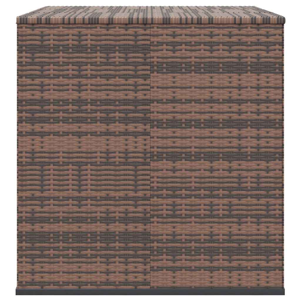 Vidaxl Skrzynia Na Poduszki Ogrodowe, Rattan Pe, 145X100X103Cm, Brąz