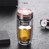 320ml Double Wall Glass Water Bottle High Borosilicate Glass Cup with Tea Filter Transparent Heat-resistant Glass Insulated Cup