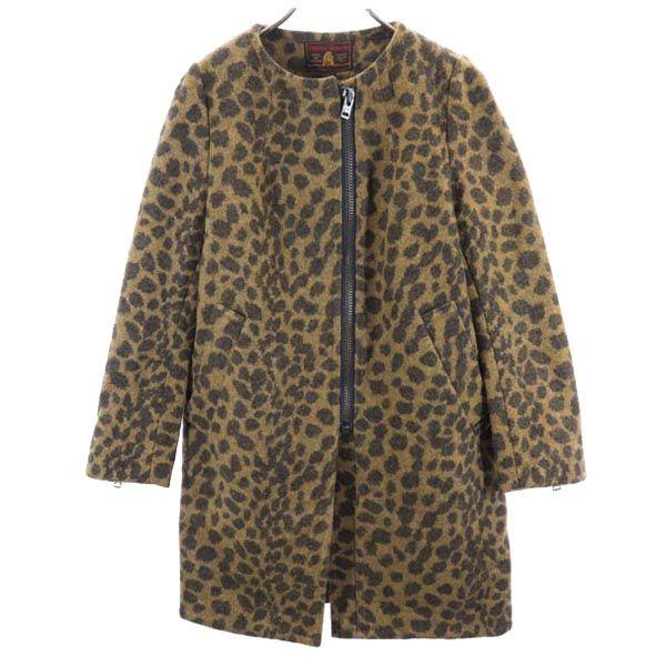 HYSTERIC GLAMOUR wool blend Animal Pattern No color coat M Brown Women Used