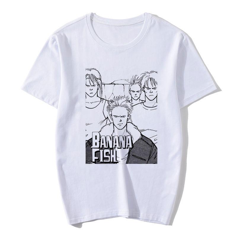 Banana Fish T Shirt Women Anime Japanese Manga T-Shirt Cartoon Graphic Tees Summer Tops Harajuku Women Fashion Tees Tshirts