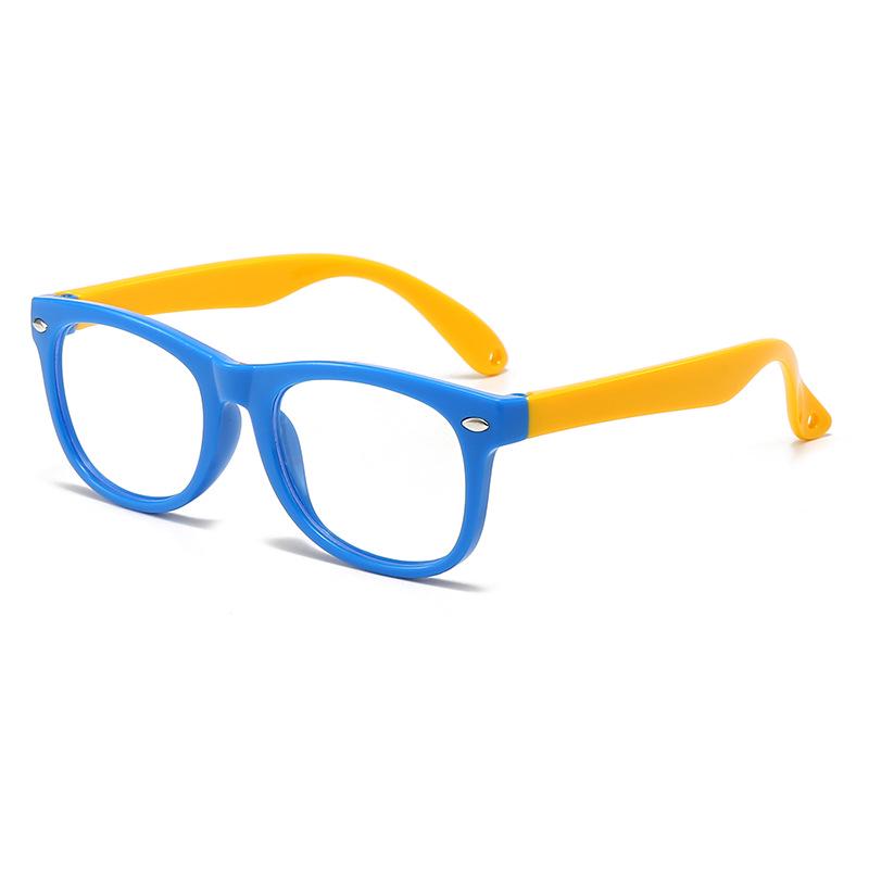 

Kids Anti-Blue Light Glasses with Silicone Temples, Unisex Eye Protection Goggles for Boys and Girls