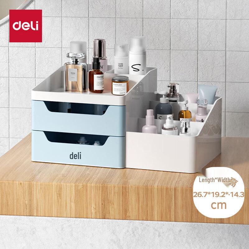 Deli Desktop Multi-Drawer Cosmetic Organizer светло-синий