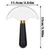 Professional Leather Half Round Blade DIY Leather Craft Handcraft Wood Handle Cutting Skiving Cutting Tool Cutter