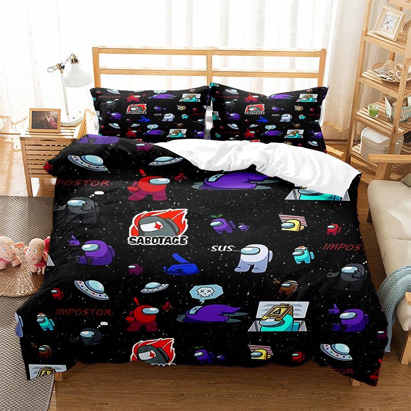 

Three-Piece Digital Printing Kit Bedding, Cartoon Space Werewolf Quilt Set Four-Piece Set 90*190