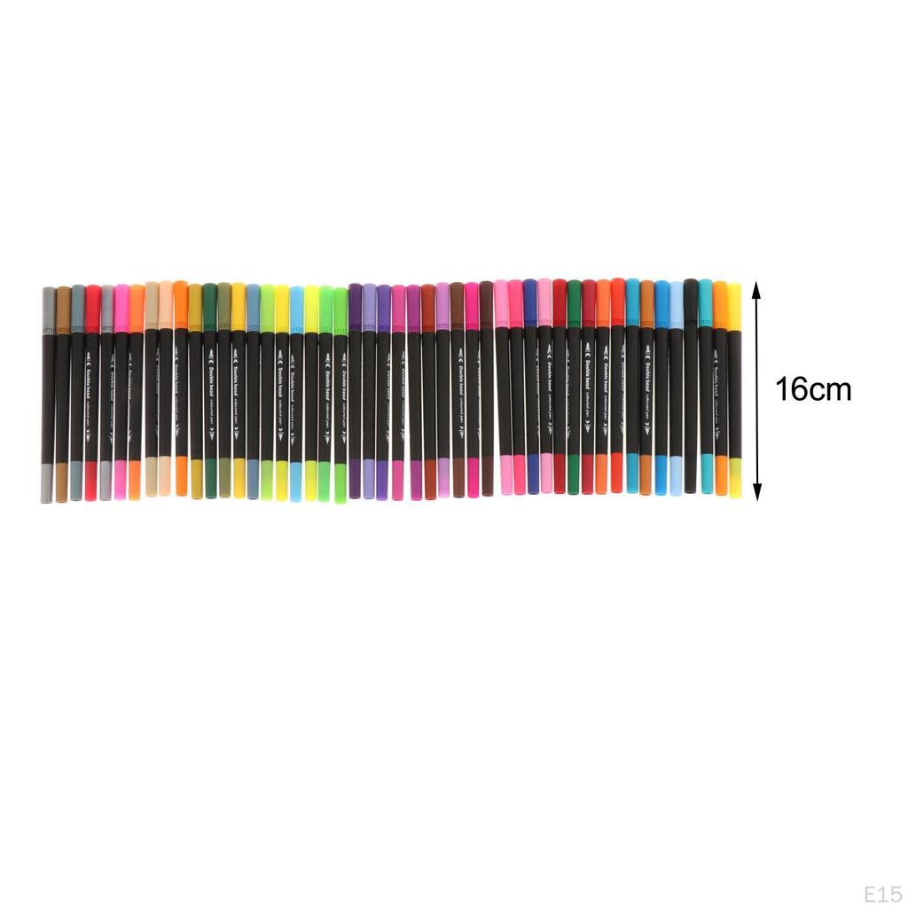 Double Tip Brush Pen Set for Watercolor, Acrylic Painting Pens, Color Marking Pens Artist, Craft