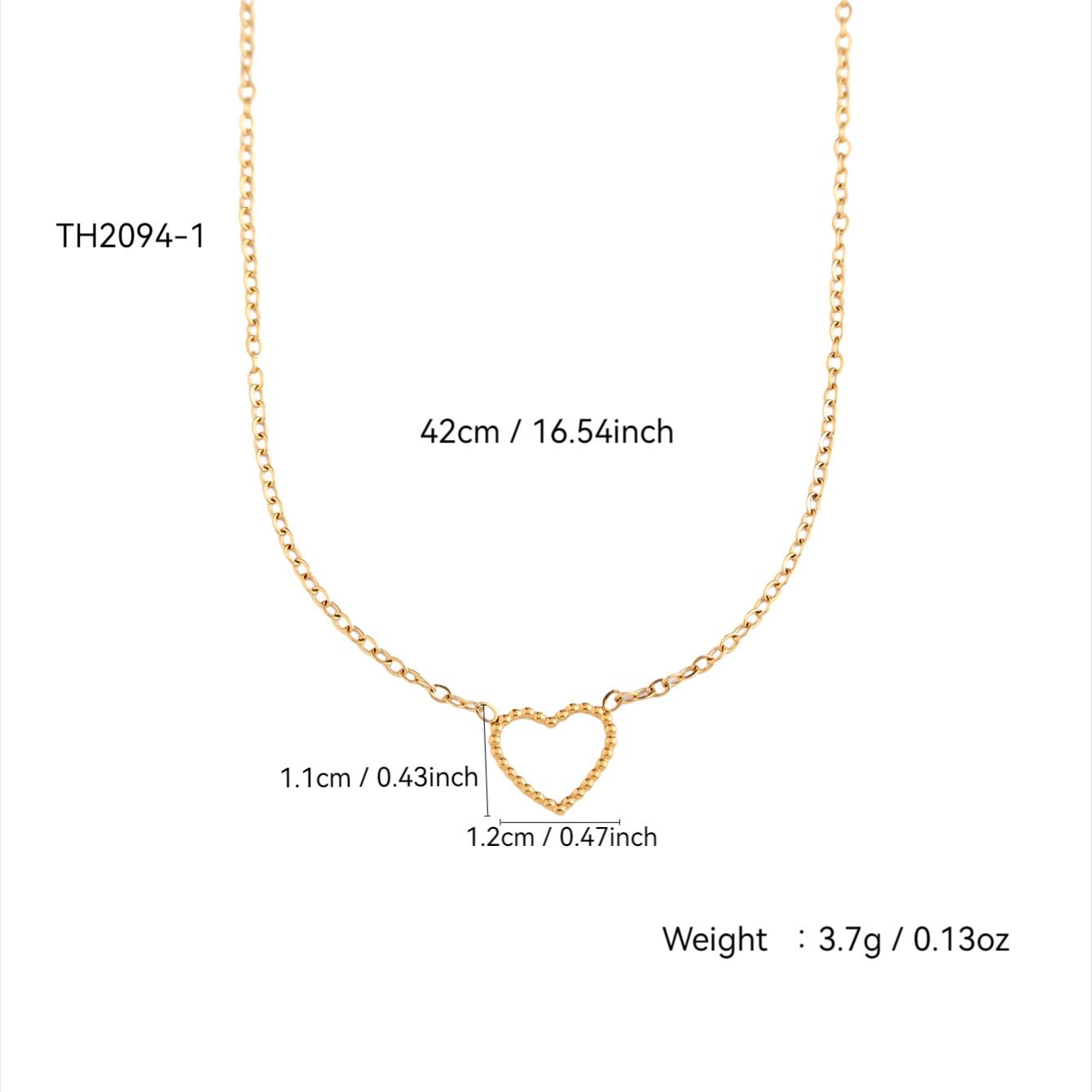 

Мода в стиле Инс Простой Изысканный Чувство Высокого Класса Нержавеющая Сталь с Покрытием Золотом 18 Карат Полый Кулон Любви для Пары Женский