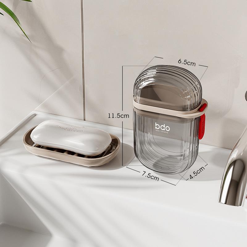 

1 шт. Дорожная мыльница с поддоном для воды, принадлежности для ванной комнаты, портативные гаджеты для путешествий, держатель, контейнер, аксессуары, коробка для хранения прозрачный черный