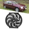 14in Electric Slim Radiator Cooling Fan Assembly 12V Universal Parts with Mounting Kit