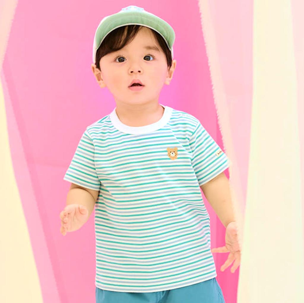 HOUSE Hot Short Sleeve for [MIKI Biscuits] T-shirt Boys, Girls, Babies, Kids, Children's Clothes, Green, 120cm, 70-5213-149