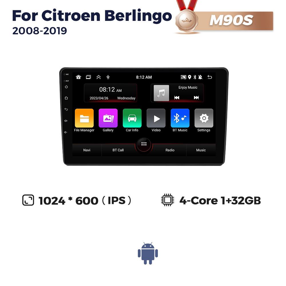 Android Car Multimedia Player For Citroen Berlingo 2 B9 Peugeot Partner 2008-2018 GPS Carplay Auto Radio BT 2Din Stereo Receiver