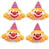 Amosfun 10pcs Resin Clown Charms Hair Barrettes Making Charms Handmade Crafting Slime Charms Pendants for Headband Headdress DIY Crafts (Random Style