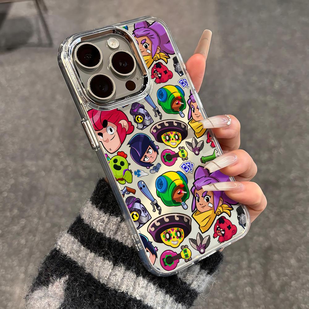Cartoon Game B-Brawls Hot Phone Case For IPhone 17 16e 16 15 14 13 12 11 Mini Pro Max X XR XSMAX 8 7 Air Plus Transparent Cover