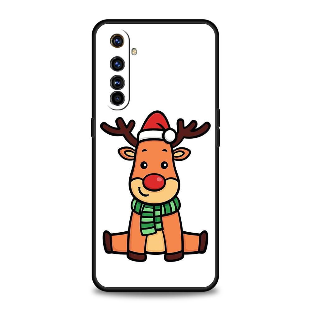 For Realme GT Neo 2 3 3T 5 Phone Case For Realme 12 11 5G 10 9 8 5G 7 6 GT5 GT3 GT2 Pro C21 C11 C25 Cover Christmas Santa Claus