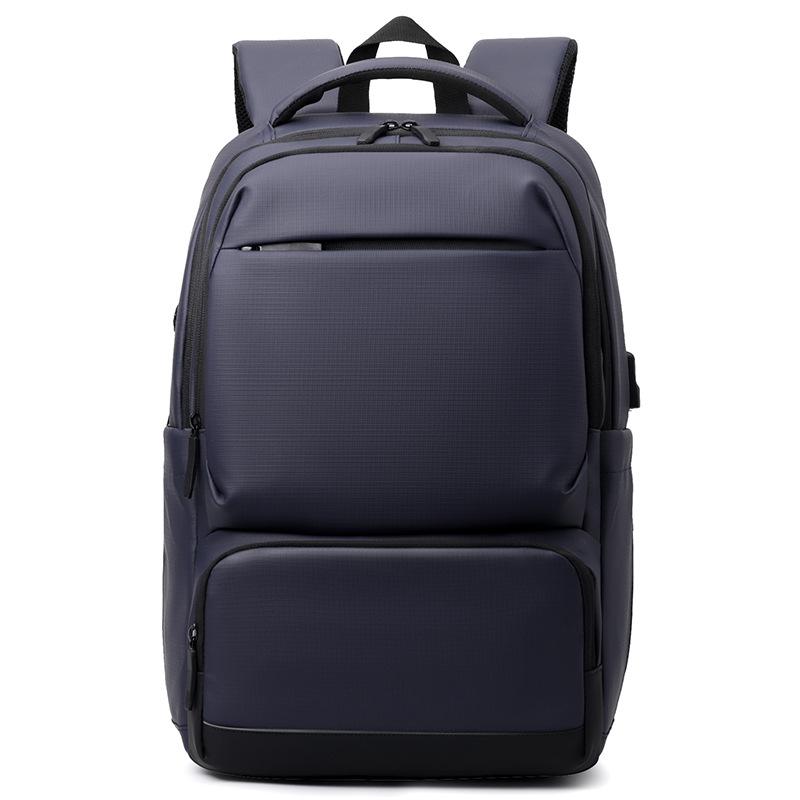 Men's Backpack Waterproof Leather Backpack Business Computer Bag Large Capacity Backpack College School Bag