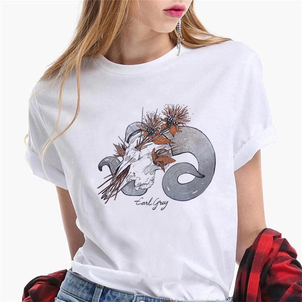 Goblincore T Shirt Women Graphic Designer T-shirts Girl Harajuku Clothes