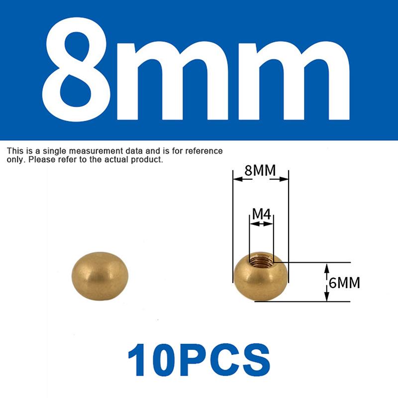 1/2/5/10Pcs Pure Brass Internal Thread Nut Lighting Accessories Decorative Cap M6/M8/M10/M12/M15/M16/M20
