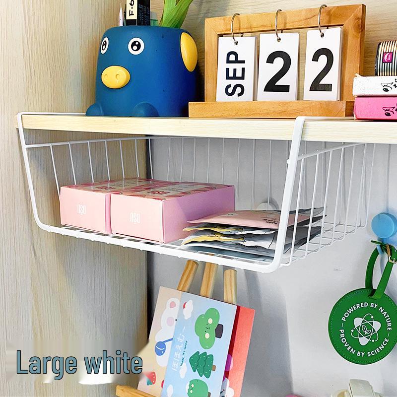 Under-Shelf Hanging Basket for Dorms, Home, Kitchen, and Wardrobe Storage