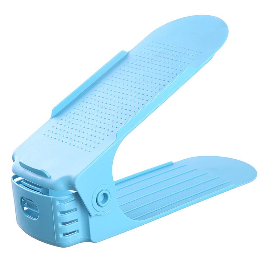 Plastic Shoe Rack with Adjustable Height, 4-speed Thick Double-layer Shoe Support, Integrated Shoe Storage Rack, Shoe Cabinet