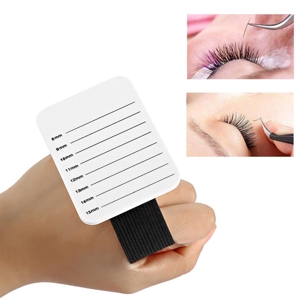Eyelash Extension Hand Plate, 8-15mm Makeup Tray Strip Holder, Accelerated Grafting Holder for Professional Salon and   Use with Belt