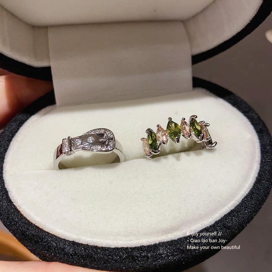 Geometric Open Silver Zirconia Ring For Women With Elegant Design For Summer 2025