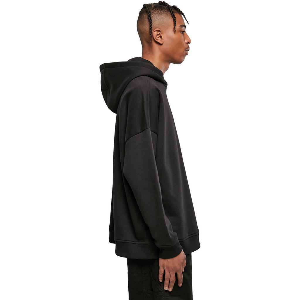 Build Your Brand Mens Oversized Cut-On Hoodie