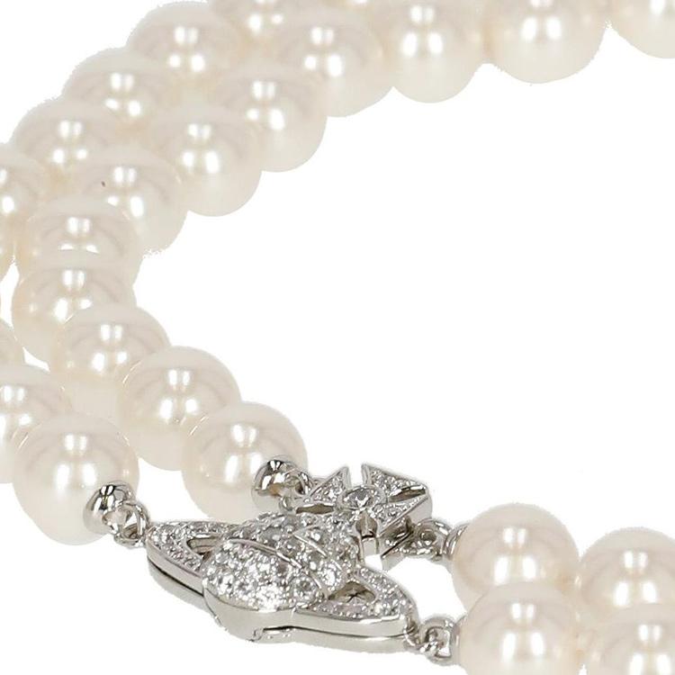 Vivienne Westwood Brass, Pearl Necklaces Women`s