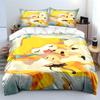 Pokemon Jirachi Printed Bedding Set 3PC 1 Duvet Cover 2 Pillowcases Adult and Children Warm Soft Bedding Set Luxury Gift