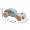 Wooden Toy Car Educational Inertia-Driven Hands-on for Children Aged