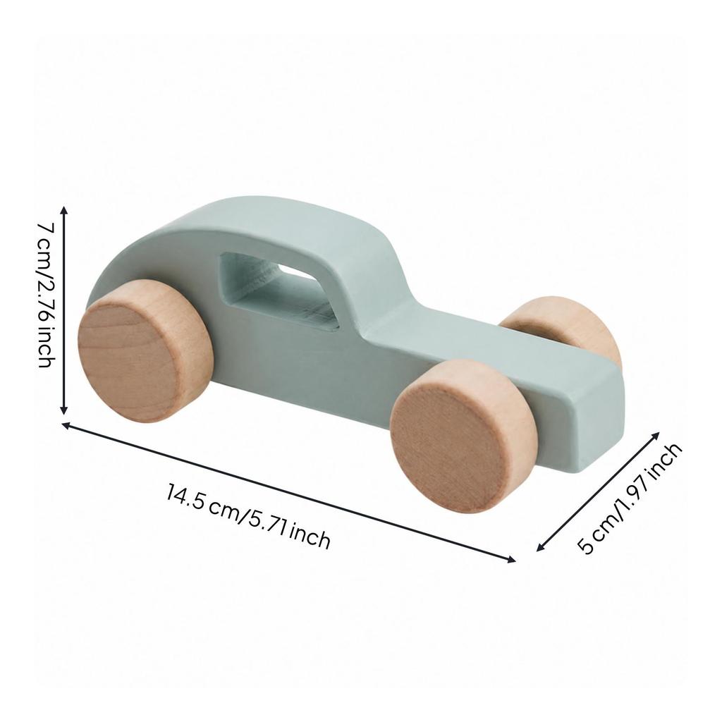 Wooden Toy Car Educational Inertia-Driven Hands-on for Children Aged