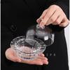 Glass Dessert Plate with Lid Dining Plate Cake Plates Dim Sum Dish Caviar Dish Butter Dish Sashimi Plate Fruit Dishes Salad Bowl