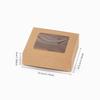 20pcs Creative Gift Packaging Boxes with Transparent Windows Suitable for Earrings Handicrafts Weddings Parties and Storage Boxes