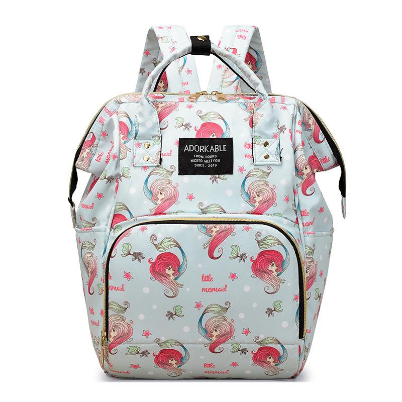 

2025 Stylish Print Large-Capacity Double Backpack & Shoulder Bag for Moms