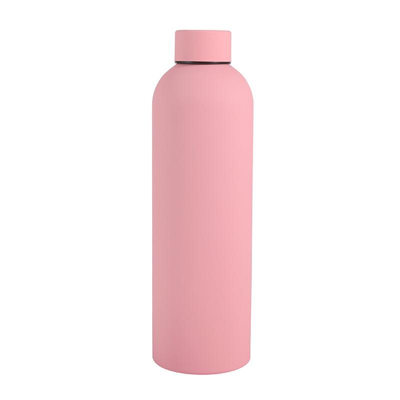 750ml Frosted Stainless Steel Sports Thermos Bottle with Narrow Mouth