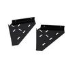 Shower Corner Shelf Triangle Matte Black Finish Acrylic Wall Mounted Coner Floating Shelf for Bathroom Kitchen
