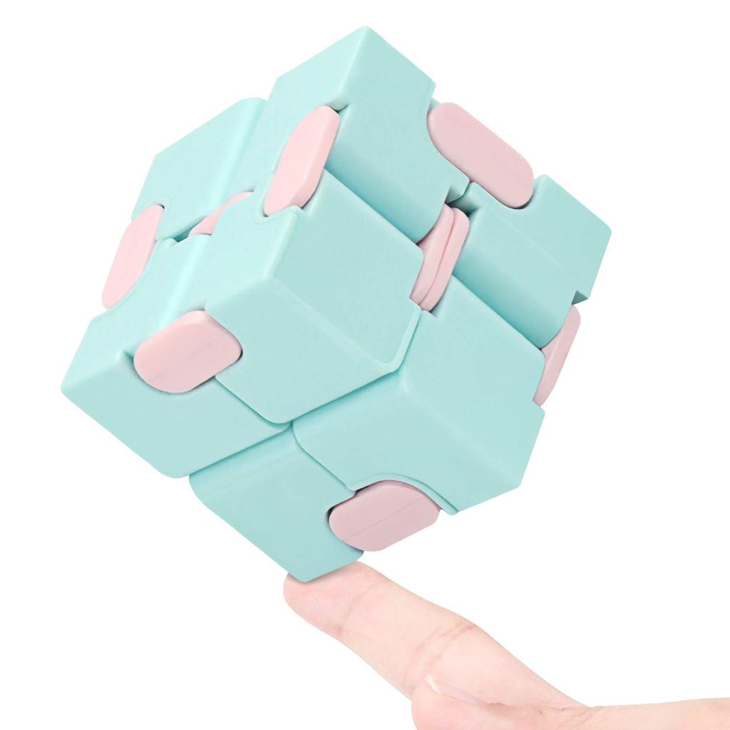Infinity Cube Fidget Sensory Toy Mini Puzzle Cube Toy Stress Anxiety Relief Magic Puzzle Flip Toy for ADHD Autistic Kids Adult